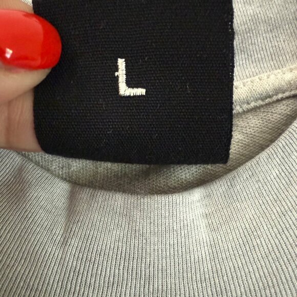 Thom Krom Heather Gray Linen Blend Short Sleeve Side Slits Midi Dress Large - Picture 3 of 8